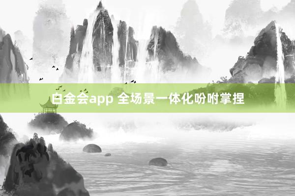 白金会app 全场景一体化吩咐掌捏